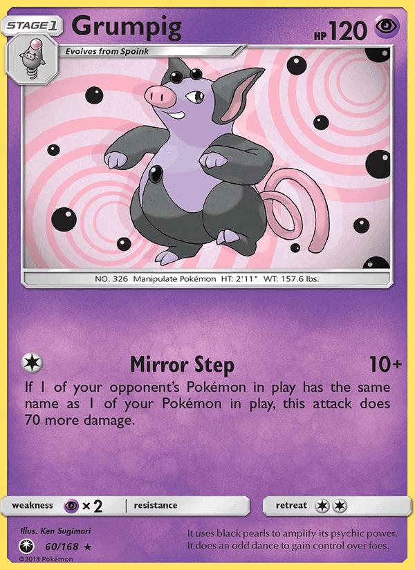Grumpig, carta 60 de Celestial Storm