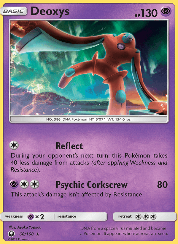 Deoxys, card 68 from Celestial Storm