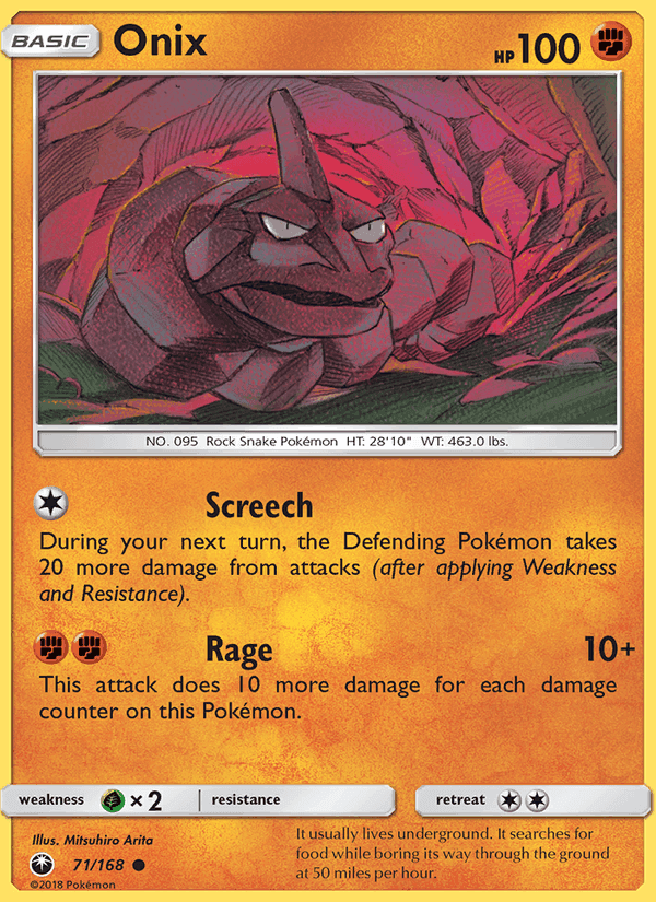 Onix, card 71 from Celestial Storm