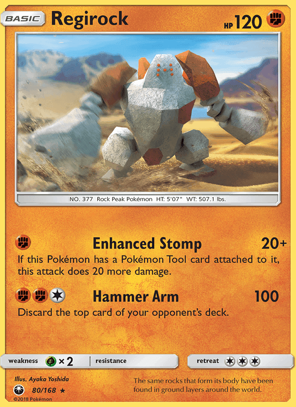 Regirock, card 80 from Celestial Storm