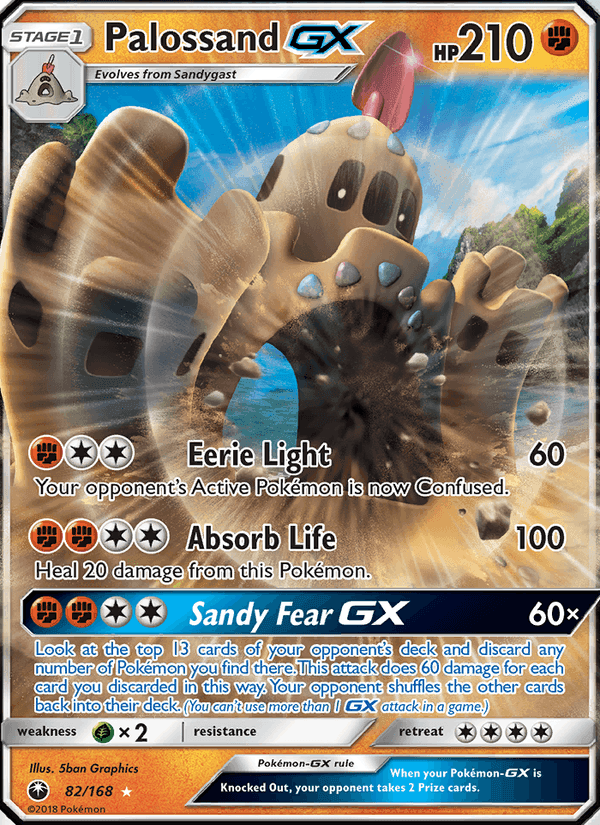Palossand GX, card 82 from Celestial Storm