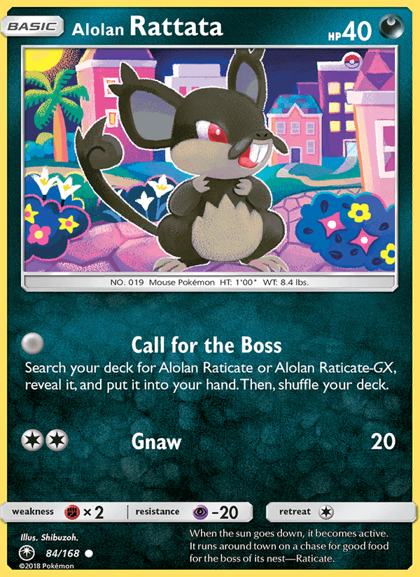 Alolan Rattata, card 84 from Celestial Storm
