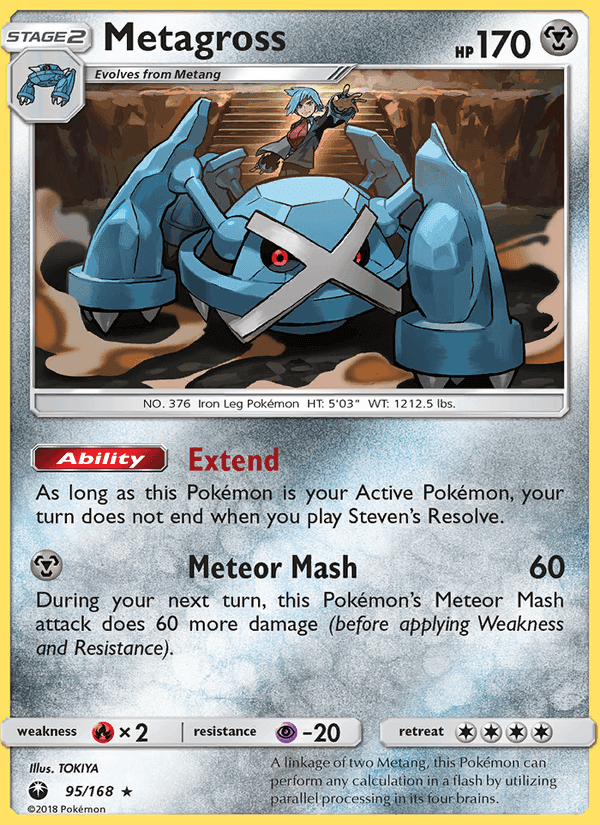 Metagross, card 95 from Celestial Storm