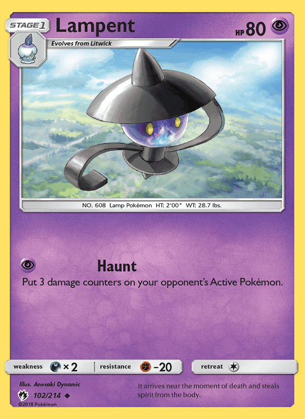 Lampent, card 102 from Lost Thunder