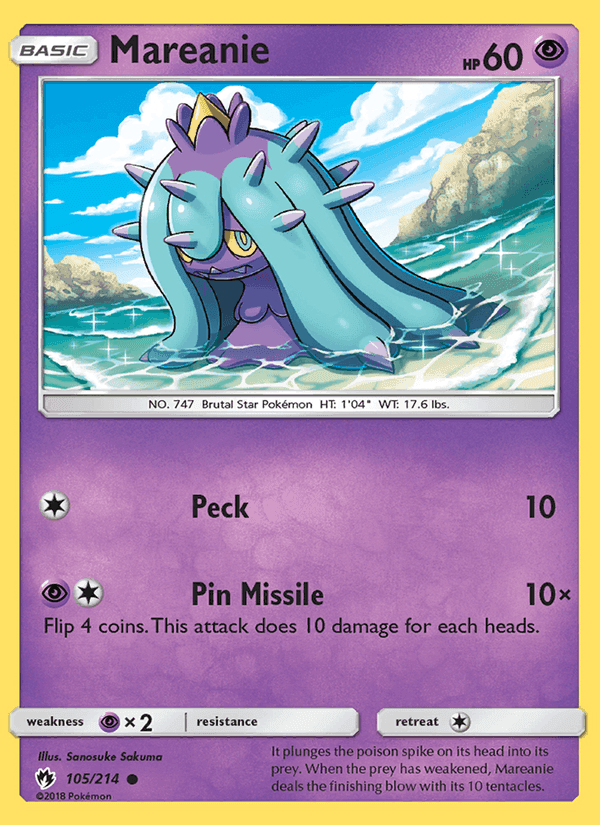 Mareanie, card 105 from Lost Thunder