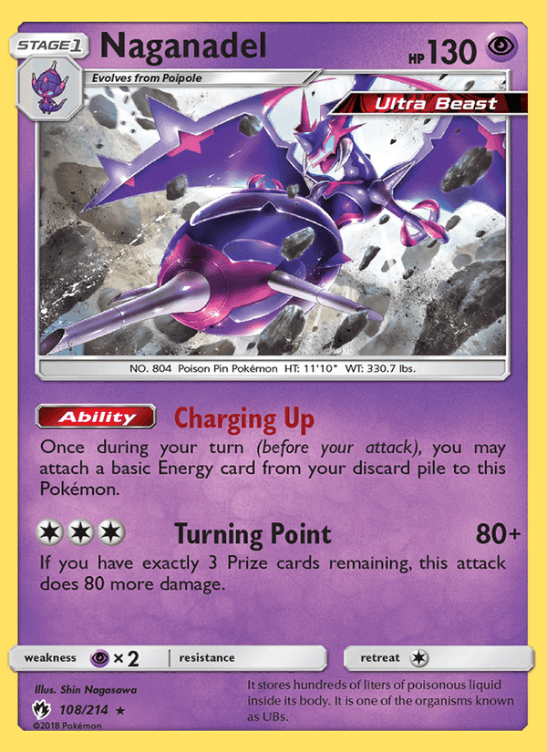 Naganadel, card 108 from Lost Thunder