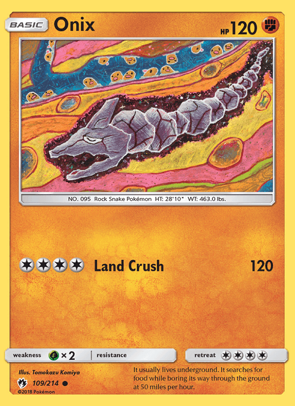 Onix, card 109 from Lost Thunder