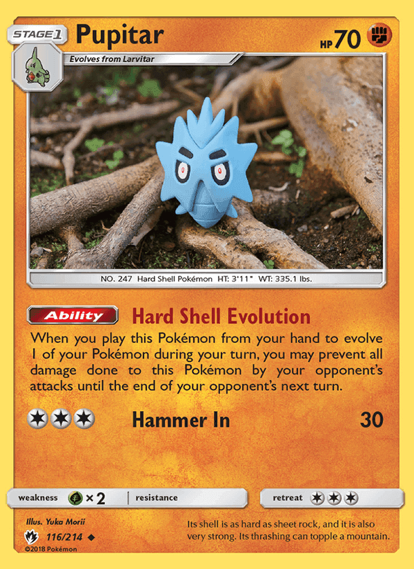 Pupitar, card 116 from Lost Thunder