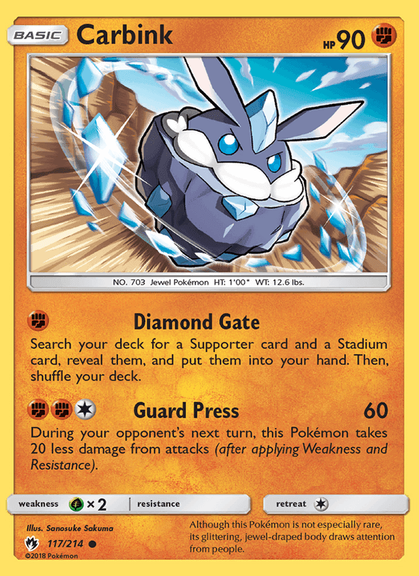 Carbink, card 117 from Lost Thunder