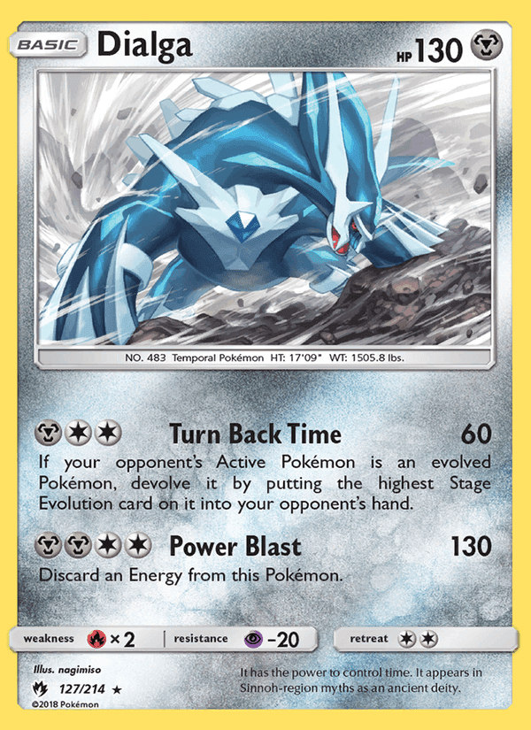 Dialga, card 127 from Lost Thunder