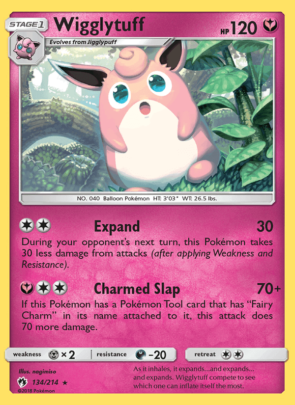 Wigglytuff, card 134 from Lost Thunder