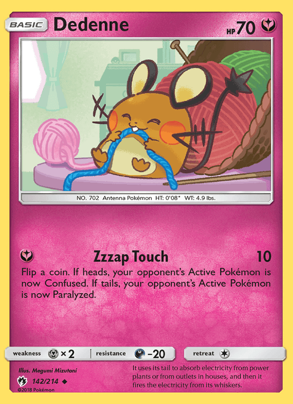 Dedenne, card 142 from Lost Thunder