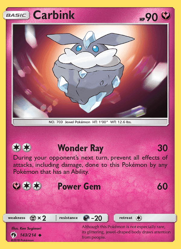 Carbink, card 143 from Lost Thunder