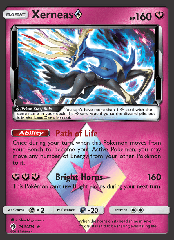 Xerneas ◇, card 144 from Lost Thunder