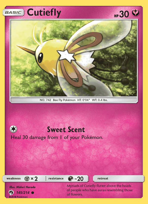 Cutiefly, card 145 from Lost Thunder