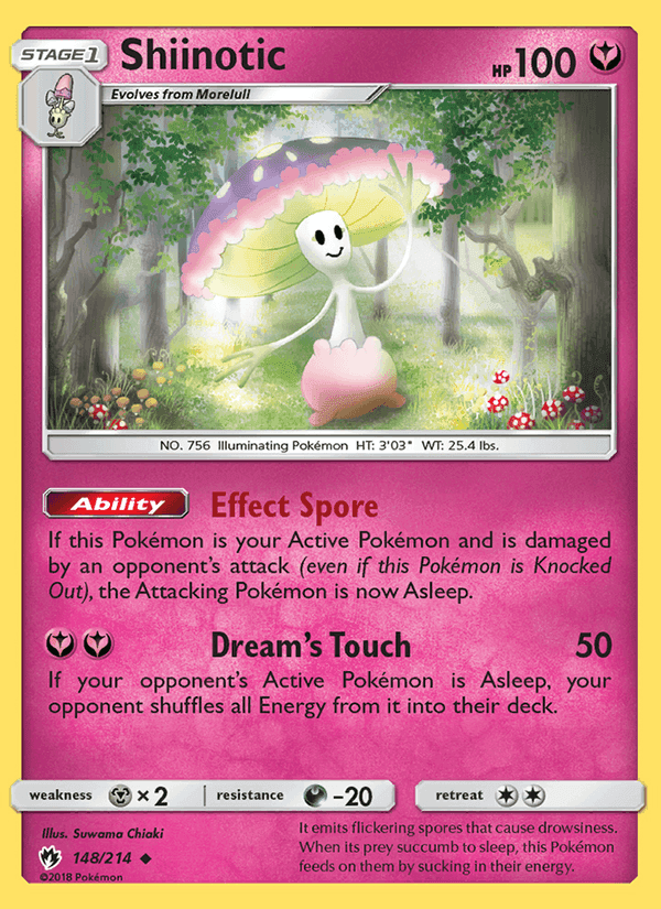 Shiinotic, card 148 from Lost Thunder