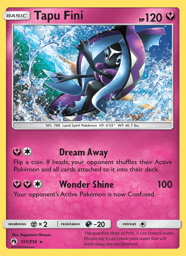 Tapu Fini, card 151 from Lost Thunder