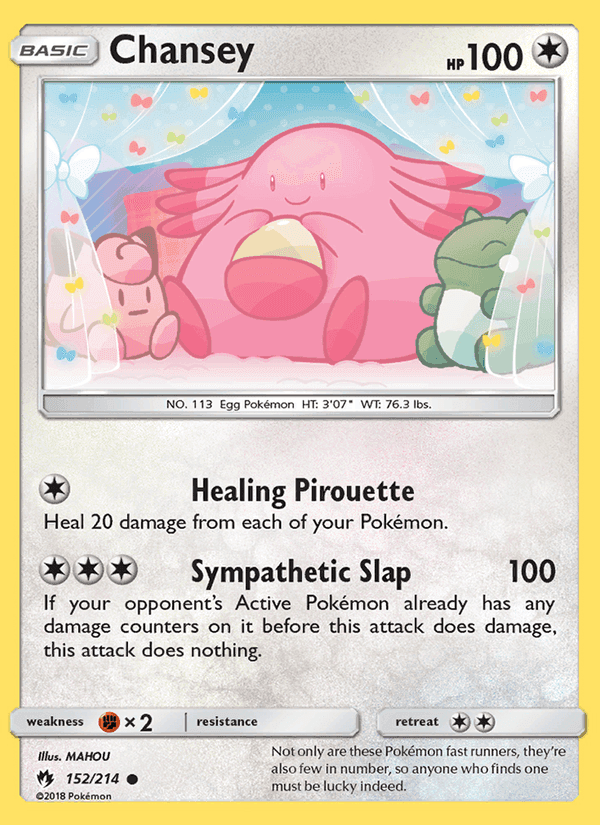 Chansey, card 152 from Lost Thunder