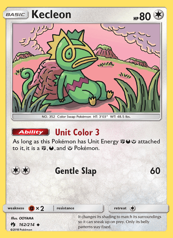 Kecleon, card 162 from Lost Thunder