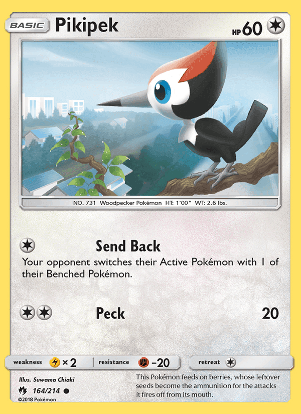 Pikipek, card 164 from Lost Thunder