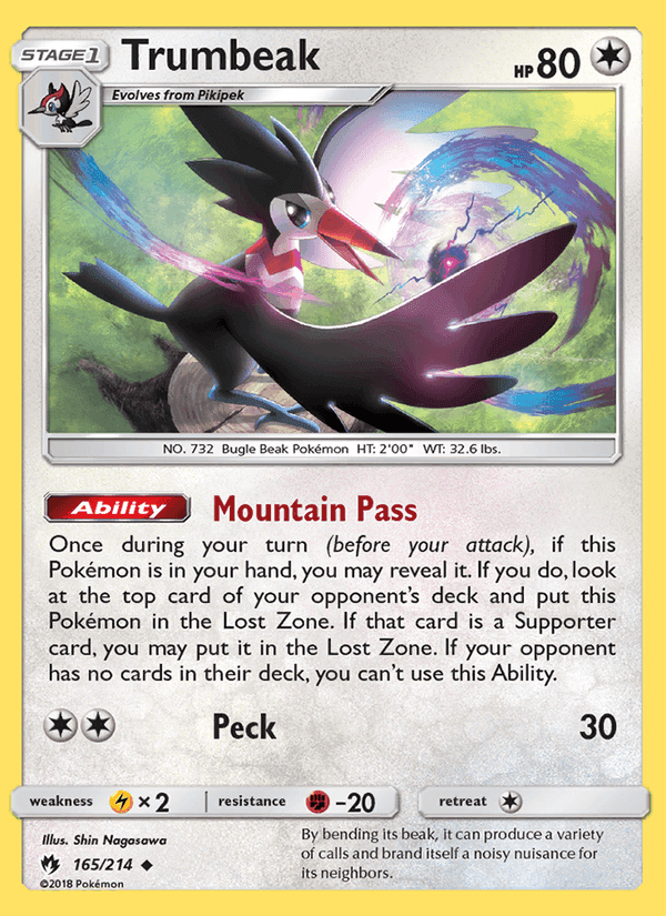 Trumbeak, card 165 from Lost Thunder