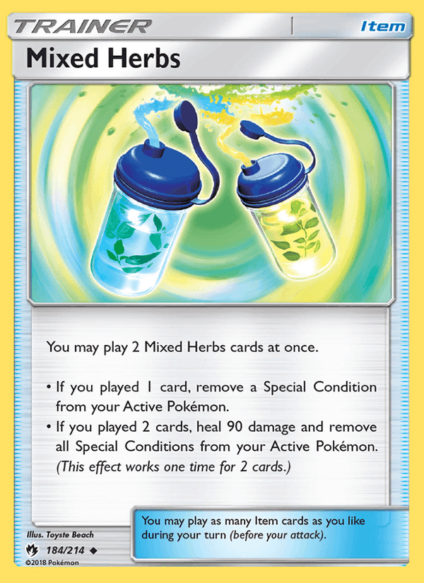 Mixed Herbs, card 184 from Lost Thunder