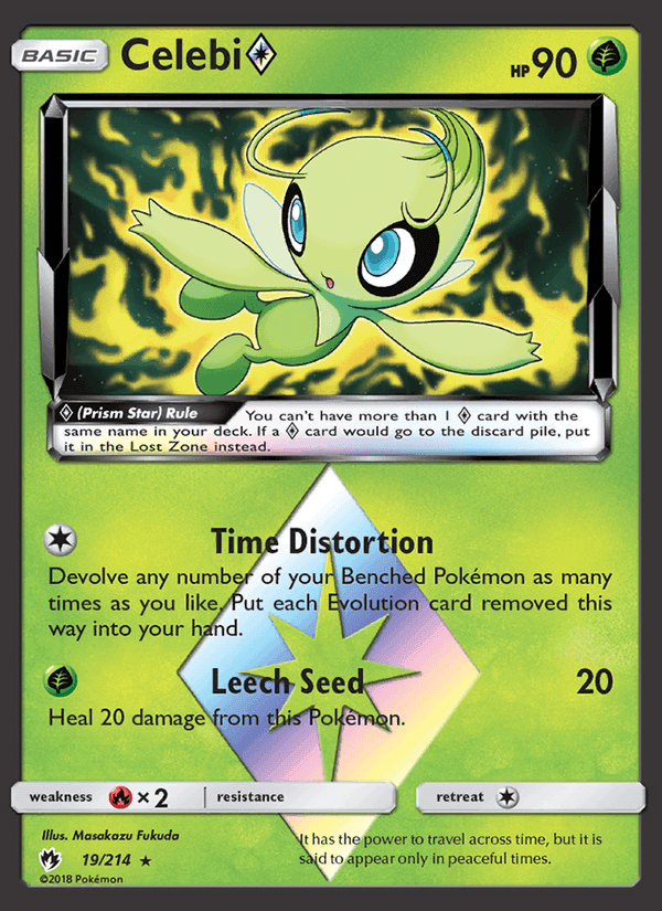 Celebi ◇, card 19 from Lost Thunder