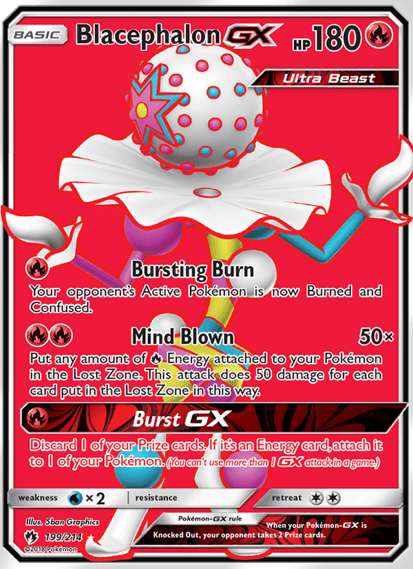 Blacephalon GX, card 199 from Lost Thunder