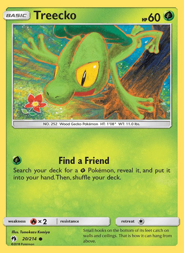 Treecko, card 20 from Lost Thunder