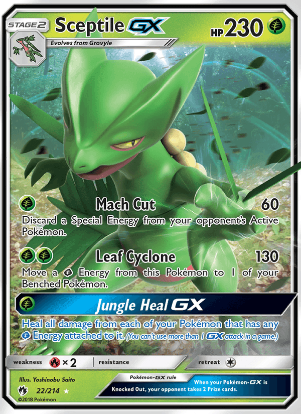 Sceptile GX, card 22 from Lost Thunder