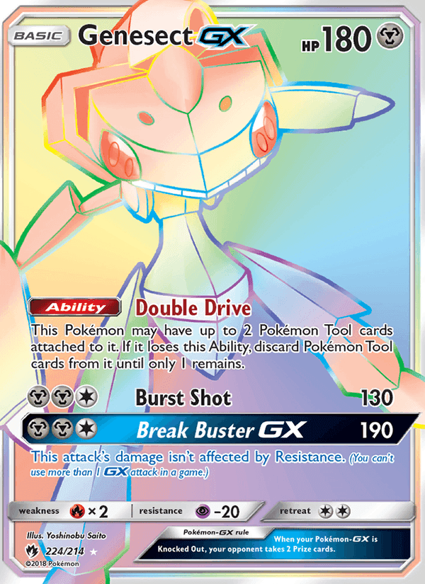 Genesect GX, card 224 from Lost Thunder