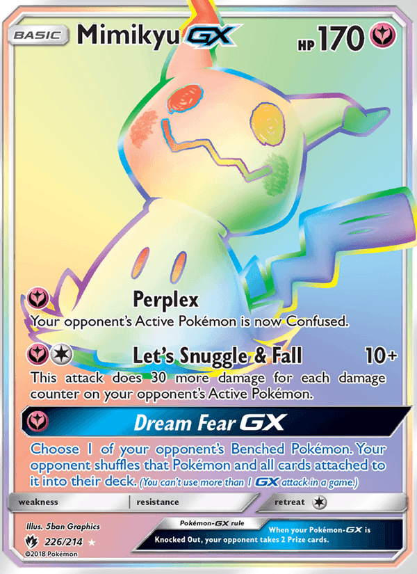 Mimikyu GX, card 226 from Lost Thunder