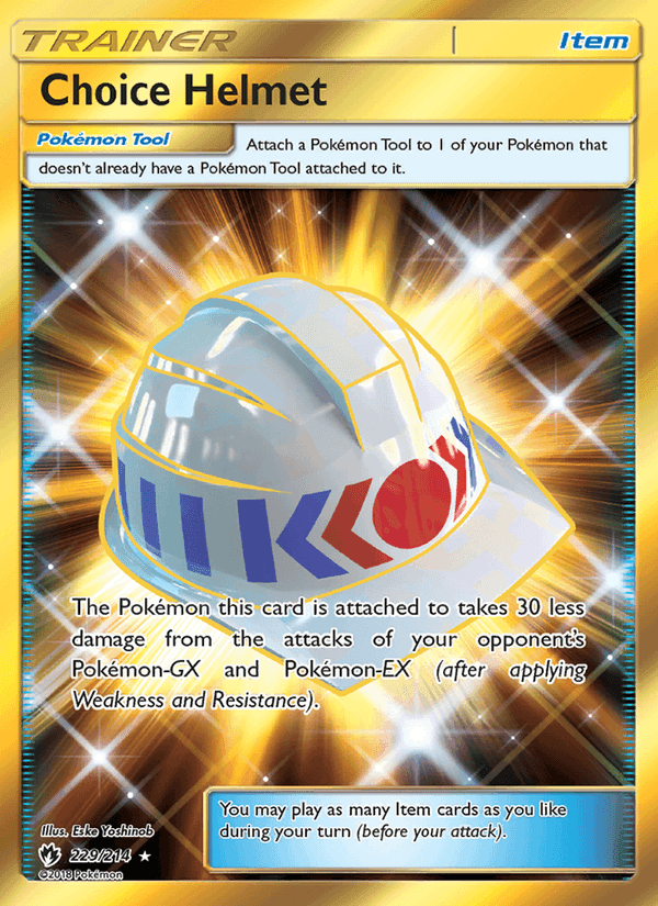 Choice Helmet, card 229 from Lost Thunder