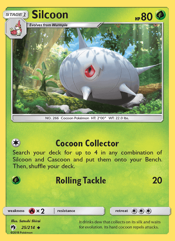 Silcoon, card 25 from Lost Thunder