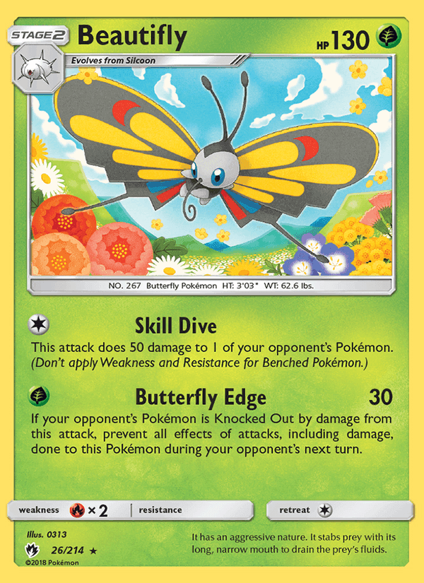Beautifly, carta 26 de Lost Thunder