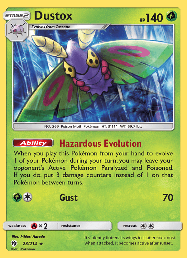 Dustox, carte 28 de Lost Thunder
