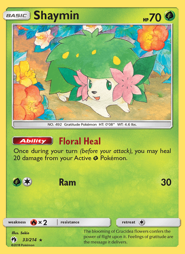 Shaymin, carta 33 de Lost Thunder