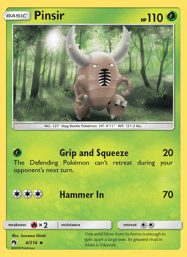 Pinsir, carta 4 di Lost Thunder