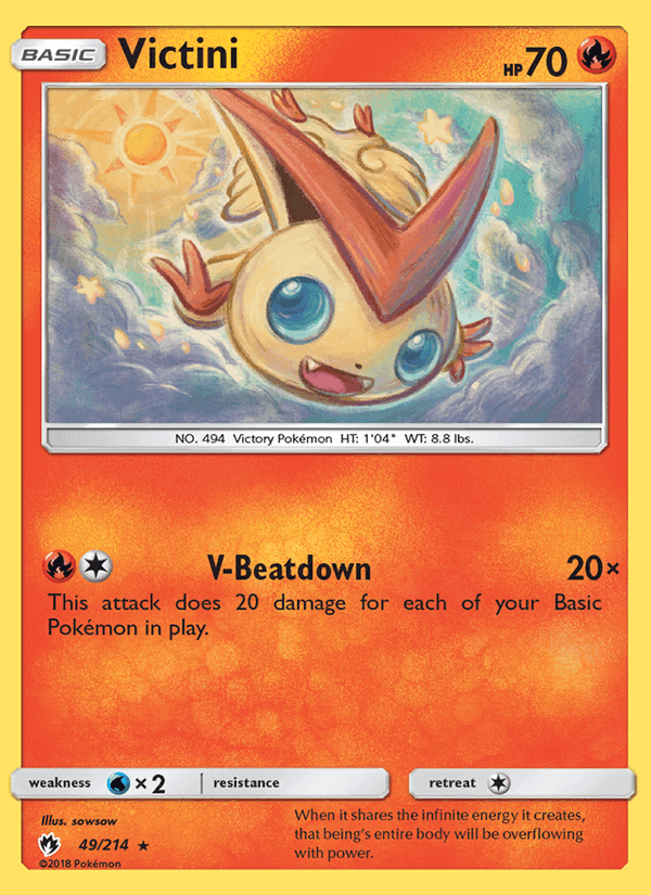 Victini, carta 49 de Lost Thunder