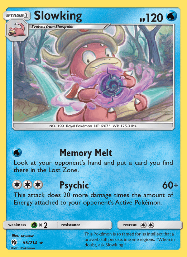 Slowking, card 55 from Lost Thunder