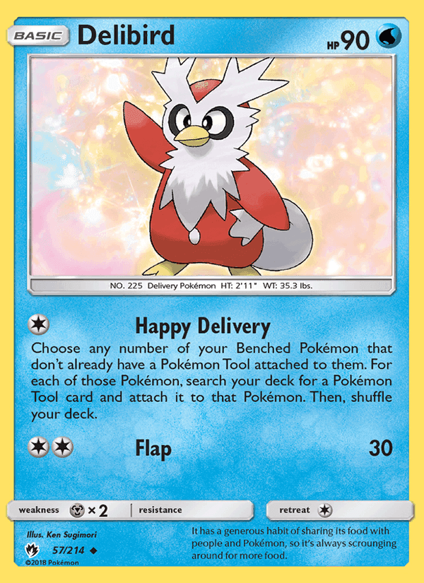 Delibird, card 57 from Lost Thunder