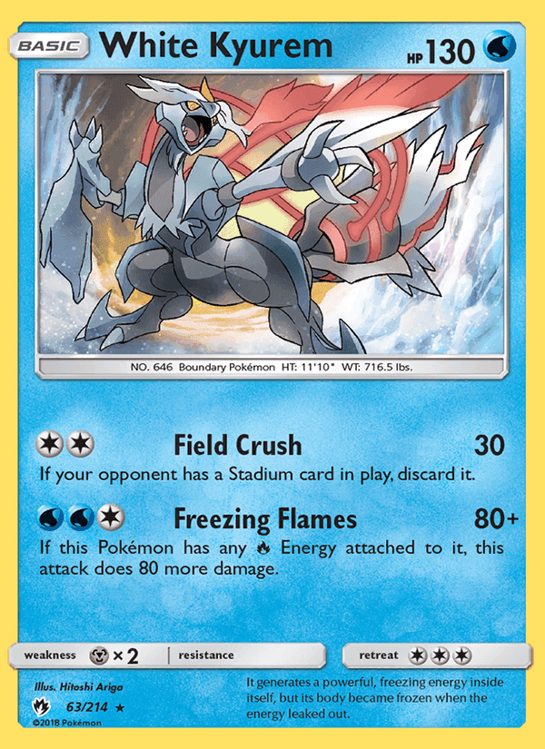 White Kyurem, carte 63 de Lost Thunder