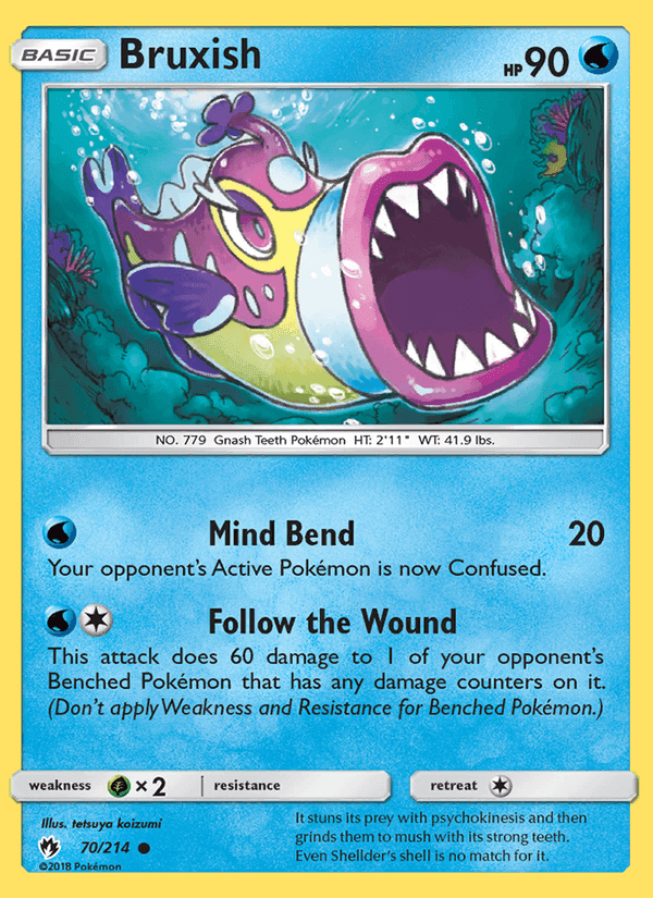Bruxish, card 70 from Lost Thunder