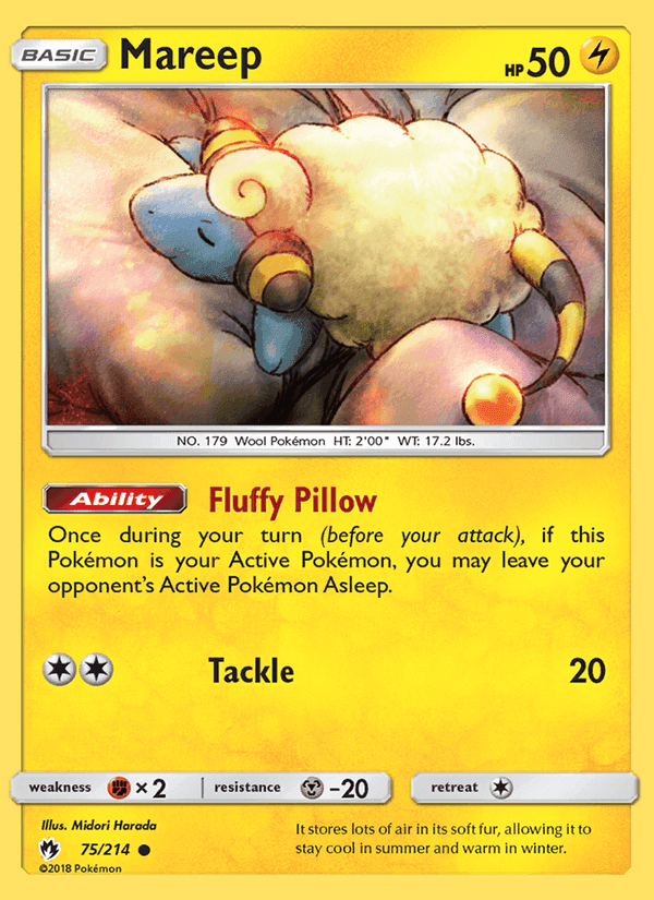 Mareep, card 75 from Lost Thunder