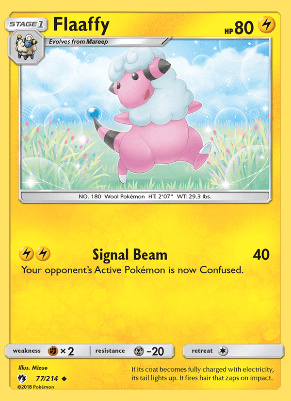 Flaaffy, card 77 from Lost Thunder