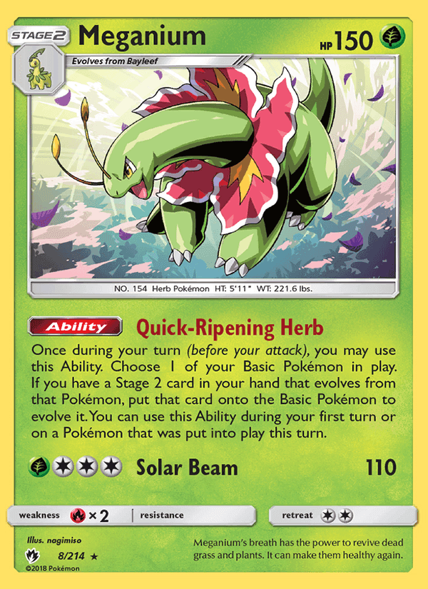 超爆インパクト の 8 番、Meganium