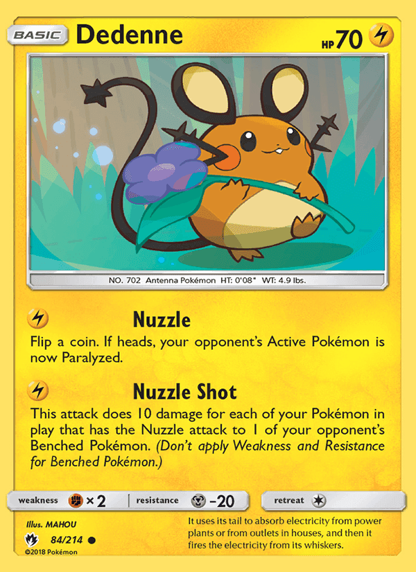 Dedenne, card 84 from Lost Thunder
