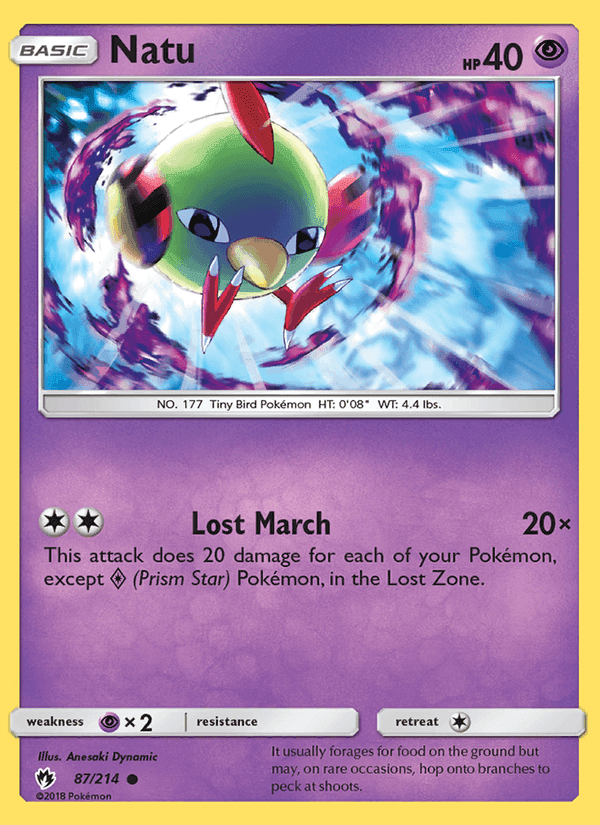 Natu, card 87 from Lost Thunder