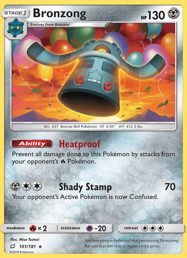 Bronzong, card 101 from Team Up