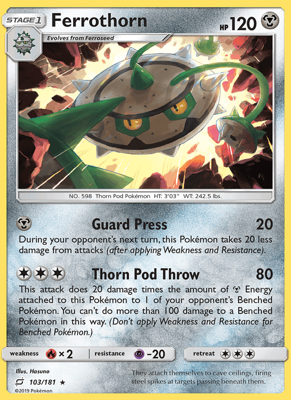 Ferrothorn, card 103 from Team Up